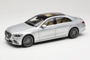 Mercedes S-Class W223 AMG Line Brilliant Silver Norev 1:18 183805 Metalas