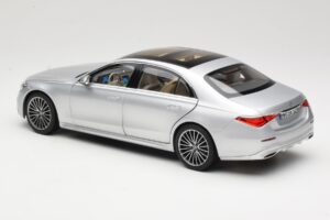 Mercedes S-Class W223 AMG Line Brilliant Silver Norev 1:18 183805 Metalas - nuotrauka 7 iš 8