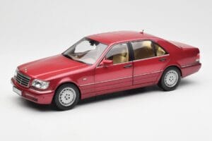 Mercedes S500 W140 Raudonas Metallic Norev 1:18 183579 Metalas