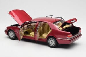 Mercedes S500 W140 Raudonas Metallic Norev 1:18 183579 Metalas - nuotrauka 5 iš 8