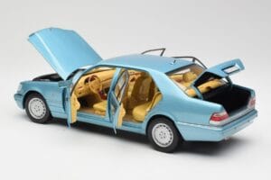 Mercedes S500 W140 Turkio Metallic Norev 1:18 183561 Metalas - nuotrauka 5 iš 8