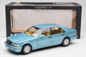 Mercedes S500 W140 Turkio Metallic Norev 1:18 183561 Metalas - nuotrauka 8 iš 8