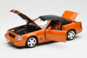 Mercedes SL 500 R129 Oranžinis Metallic Norev 1:18 183752 Metalas - nuotrauka 2 iš 8