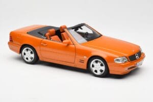 Mercedes SL 500 R129 Oranžinis Metallic Norev 1:18 183752 Metalas - nuotrauka 6 iš 8