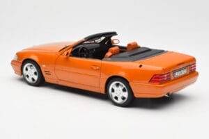 Mercedes SL 500 R129 Oranžinis Metallic Norev 1:18 183752 Metalas - nuotrauka 7 iš 8