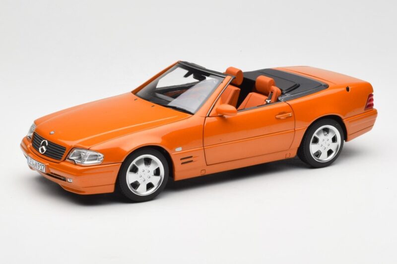 Mercedes SL 500 R129 Oranžinis Metallic Norev 1:18 183752 Metalas