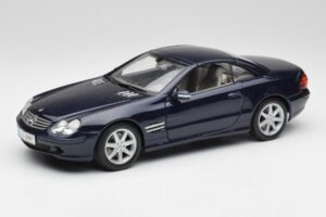 Mercedes SL 500 R230 Mėlynas Maisto 1:18 B66962126 Metalas