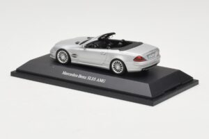 Mercedes SL 55 AMG R230 Sidabras Minichamps 1:43 B66962347 Metalas - nuotrauka 3 iš 4