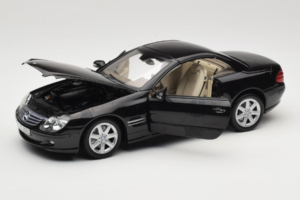 Mercedes SL R129 Juodas Minichamps 1:18 B66962171 Metalas - nuotrauka 3 iš 11