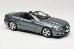 Mercedes SL R230 Amiant Green Minichamps 1:18 B66962389 Metalas - nuotrauka 6 iš 8