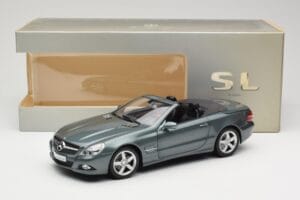 Mercedes SL R230 Amiant Green Minichamps 1:18 B66962389 Metalas - nuotrauka 8 iš 8