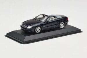 Mercedes SL500 R129 Dark Blue Metallic Minichamps 1:43 SL001 Metalas - nuotrauka 2 iš 4