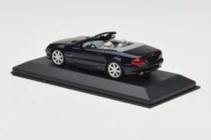 Mercedes SL500 R129 Dark Blue Metallic Minichamps 1:43 SL001 Metalas - nuotrauka 3 iš 4
