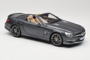 Mercedes SL65 AMG Black Series R230 Matte Black Maisto 1:18 36198 Metalas - nuotrauka 6 iš 8