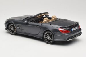Mercedes SL65 AMG Black Series R230 Matte Black Maisto 1:18 36198 Metalas - nuotrauka 7 iš 8