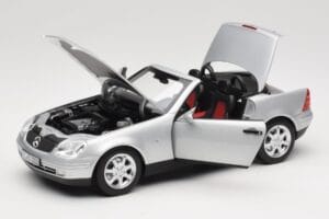 Mercedes SLK R170 Brilliant Silver Norev 1:18 183020 Metalas - nuotrauka 2 iš 9