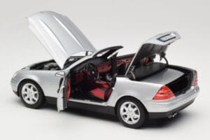 Mercedes SLK R170 Brilliant Silver Norev 1:18 183020 Metalas - nuotrauka 6 iš 9