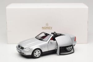 Mercedes SLK R170 Brilliant Silver Norev 1:18 183020 Metalas - nuotrauka 9 iš 9