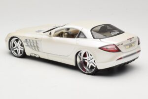 Mercedes SLR McLaren C199 Baltas Maisto 1:18 31068 Metalas - nuotrauka 7 iš 8