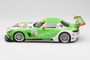 Mercedes AMG SLS C197 GT3 MS Racing #22 V. Sigacev / C. Stoll ADAC GT Masters 2011 Minichamps 1:18 151113102 Metalas - nuotrauka 3 iš 6