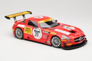 Mercedes SLS AMG GT3 #35 T. Heyer / T. Jager 24 Hours of Spa 2011 Minichamps 1:18 B66960196 Metalas - nuotrauka 4 iš 6