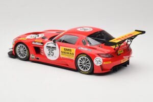 Mercedes SLS AMG GT3 #35 T. Heyer / T. Jager 24 Hours of Spa 2011 Minichamps 1:18 B66960196 Metalas - nuotrauka 5 iš 6