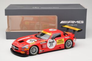 Mercedes SLS AMG GT3 #35 T. Heyer / T. Jager 24 Hours of Spa 2011 Minichamps 1:18 B66960196 Metalas - nuotrauka 6 iš 6