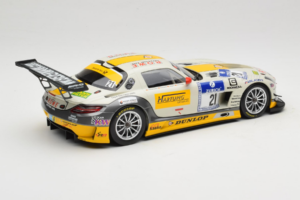 Mercedes SLS AMG GT3 #21 Rowe Racing M. Hartung / N. Heyer ADAC 24 Hours Nurburgring 2013 Minichamps 1:18 151133121 Metalas - nuotrauka 2 iš 6