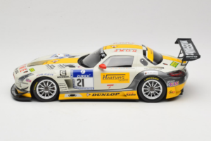 Mercedes SLS AMG GT3 #21 Rowe Racing M. Hartung / N. Heyer ADAC 24 Hours Nurburgring 2013 Minichamps 1:18 151133121 Metalas - nuotrauka 3 iš 6