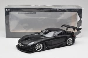 Mercedes SLS AMG GT3 C197 Street Matinis Juodas Minichamps 1:18 151113101 Metalas - nuotrauka 6 iš 6