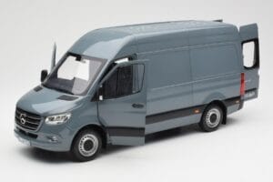 Mercedes Sprinter W907 Mėlynai Pilkas Norev 1:18 183423 Metalas - nuotrauka 2 iš 7