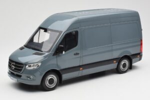 Mercedes Sprinter W907 Mėlynai Pilkas Norev 1:18 183423 Metalas
