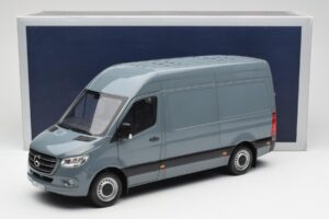 Mercedes Sprinter W907 Mėlynai Pilkas Norev 1:18 183423 Metalas - nuotrauka 7 iš 7