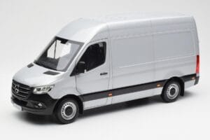 Mercedes Sprinter W907 Sidabrinis Norev 1:18 183424 Metalas