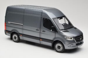 Mercedes Sprinter W907 Furgonas Selenite Grey Metallic Norev 1:18 B66004163 Metalas - nuotrauka 6 iš 8