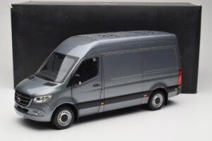 Mercedes Sprinter W907 Furgonas Selenite Grey Metallic Norev 1:18 B66004163 Metalas - nuotrauka 8 iš 8
