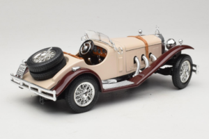 Mercedes SSK Smėlinis & Tamsiai Raudonas Bburago 1:18 3009-M4 Metalas - nuotrauka 2 iš 6