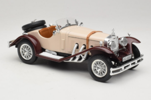 Mercedes SSK Smėlinis & Tamsiai Raudonas Bburago 1:18 3009-M4 Metalas - nuotrauka 4 iš 6