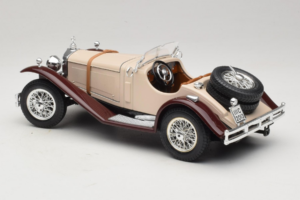 Mercedes SSK Smėlinis & Tamsiai Raudonas Bburago 1:18 3009-M4 Metalas - nuotrauka 5 iš 6
