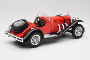 Mercedes SSK Raudonas & Juodas Bburago 1:18 3009-M1 Metalas - nuotrauka 2 iš 6