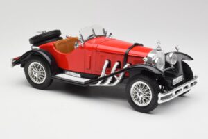 Mercedes SSK Raudonas & Juodas Bburago 1:18 3009-M1 Metalas - nuotrauka 4 iš 6
