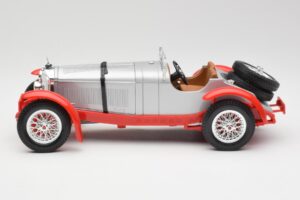 Mercedes SSK Sidabrinis & Raudonas Bburago 1:18 3009-M2 Metalas - nuotrauka 3 iš 6