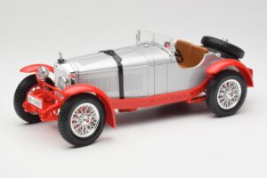 Mercedes SSK Sidabrinis & Raudonas Bburago 1:18 3009-M2 Metalas