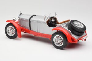 Mercedes SSK Sidabrinis & Raudonas Bburago 1:18 3009-M2 Metalas - nuotrauka 5 iš 6