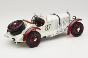 Mercedes SSKL #87 R. Caracciola Baltas 1931 Bburago 1:18 3002-P1 Metalas - nuotrauka 2 iš 6