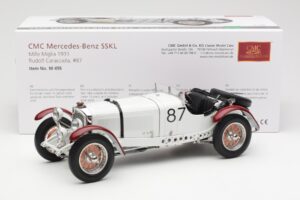 Mercedes SSKL R. Caracciola / W. Sebastian Mille Miglia Winner 1931 CMC 1:18 M-055 Metalas - nuotrauka 6 iš 6