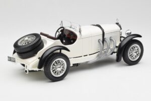 Mercedes SSKL Baltas Bburago 1:18 3002 Metalas - nuotrauka 3 iš 8