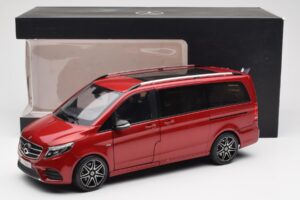 Mercedes V-Class W447 Designo Hyacinth Raudonas Metalinis Norev 1:18 B66004166 Metalas - nuotrauka 7 iš 7