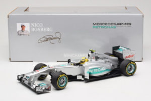 Mercedes W03 #8 N. Rosberg Mercedes AMG Petronas Showcar 2012 Minichamps 1:18 110120078 Metalas - nuotrauka 7 iš 7