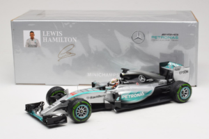 Mercedes W06 #44 L. Hamilton Mercedes AMG Petronas United States Grand Prix Winner World Champion 2015 Minichamps 1:18 110150 - nuotrauka 7 iš 7